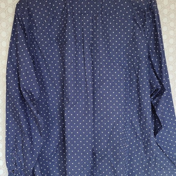 L.L.Bean Women’s Blue Polka Dot Collared Wrinkle Free Button Down Shirt 2X - Picture 7 of 7